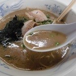 山の田ラーメン - 濃厚豚骨スープ