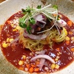 麺屋わっしょい - 冷製トマト　ユウコリン（'13/8 裏メニュー）