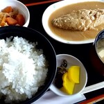 Tachibana - さば味噌定食♪サバの皮が下になってるのって珍しいですよね♪
