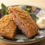 layered ham cutlet