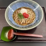 Grated plum soba