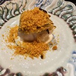 料理屋 みや﨑 - 甘鯛　カリフラワー　カラスミ乗せ