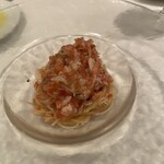 アルバロンガ - 紅ズワイガニとトマトの冷製パスタ