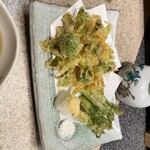 弥助鮨 - 山菜天ぷら