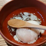 肉汁餃子のダンダダン - ランチの温泉玉子