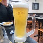 Hikariya - こちらの生ビールグラスがいつも凍ってるんです