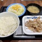 松屋　 北綾瀬店 - 豚カルビ焼肉定食　650円