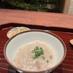 廣澤 - 中国粥（刻み鶏肉＆刻み豚肉＆ピータン＆干し貝柱