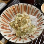 料理屋 みや﨑 - 蟹ミソのかかった米