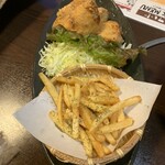 旬や ていじ - 唐揚げ、ポテトフライ