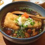 居酒屋ぶらり - 熱々！「ぶらり特製手作り揚げ出し豆腐(\450)」。