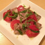 クッチーナ笑多 - 自家製コッパとフルーツトマト（７８０円）２０１４年１月