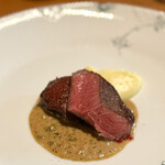 アランチャ - 福島牛の革茸(シシタケ)と舞茸ソース