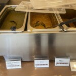 Ashirwad - カレー容器の、ほうれん草カレー、豆カレー、野菜カレー