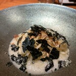 luogo - 新玉ねぎ　山葵　冷製ピチ　玉ねぎのソース