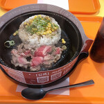 ペッパーランチ - ビーフペッパーライスＭ790円　コーラ