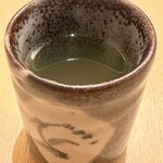 鳥料理 有明 - 食後の緑茶