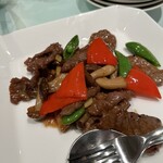 中国料理 星ヶ岡 - 牛肉のオイスター炒め
