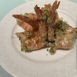 中国料理 星ヶ岡 - 海老の素揚げ、プリップリ