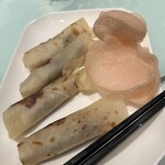 中国料理 星ヶ岡 - 北京ダック、中のダックがちょっと少な目かなぁ