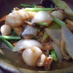 蜀味三国 - 海老、イカ、ホタテとXOソース炒め定食