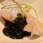 日本料理 仁 - 鰤　海苔醤油で