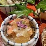日本料理 仁 - 籠盛り膳　松葉蟹りんご酢