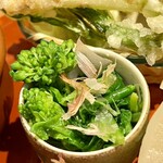 日本料理 仁 - 籠盛り膳　菜の花辛子和え