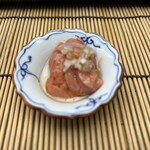 すし匠 - 帆立の卵巣の胡麻油和え