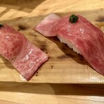 炉ばた 藤十郎 - 肉寿司
