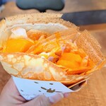 ジラフクレープ - 料理写真:Wマンゴークリーム