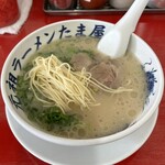 長浜ラーメン くにえぃ たま屋 - 替玉投入