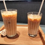 サンマルクカフェ - アイスカフェラテМとS