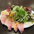 イタリアン酒場ナチュラ - 料理写真:カツオと天然寒ブリと炙り紅イカのカルパッチョカツオと天然寒ブリと炙り紅イカのカルパッチョ