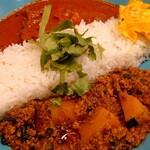 エピタフカレー - 菜の花と筍の豚キーマ