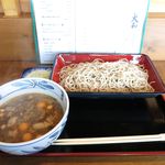 そば処 大和 - 鶏もつせいろ（800円）