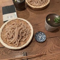 自家製粉石臼挽きうどん 青空blue 本店 - 〆の粗挽きうどん　並盛り