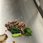 八昌 - ホタルイカと菜の花　1/2に分けて提供された量