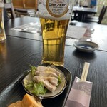 Kaisen Miyabi - ノンアルコールビールとお通し
