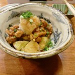 上野 味喜庵 - 茄子と鴨のおろしポン酢