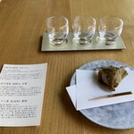 Sozansou - ROYAL BLUE TEA 3種 飲み比べセット(和菓子付)…前準備段階