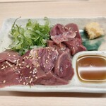 おみっちゃん  - 地鶏のレバ刺（塩漬け）