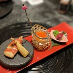 箱根吟遊 武蔵野本館 - 焼物：金目鯛 酒焼 湯葉 いくら 楽京ワイン漬