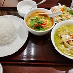 JASMINE THAI - チキングリーンカレー、トムヤムクンミニラーメン