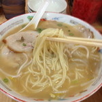 清龍 - 2014年1月。味噌ラーメンの麺。