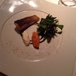 レストラン ビオス - 自生クレソンと大イワナの燻製のミキュイ