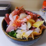 Osashimi Donya - おさしみ丼（ネタ爆盛、シャリ大盛）