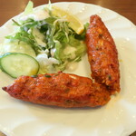 インド・ネパールレストラン アーマ - ネパール・ソーセージ "Nepali Taste Sausage"「タンドリー釜で香ばしく焼きました。」※メニュー表記通り