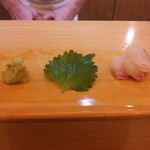 寿司 割烹 開 - 鯛の刺身、熟成感がいいです。