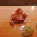 寿司 割烹 開 - 赤貝、デカかったっす。